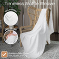 Load image into Gallery viewer, Waffle Blanket for Adults, Soft Bed Blanket by Comfy Cubs
