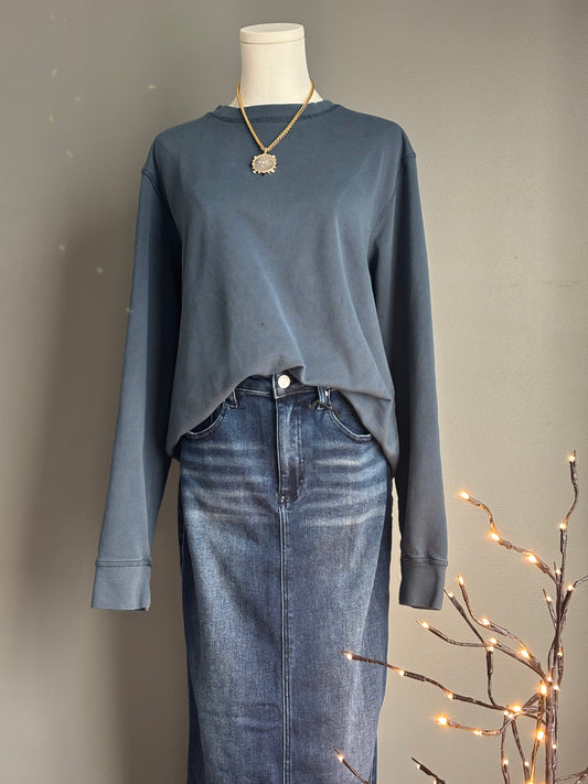 Seaside Midweight Organic French Terry Crew