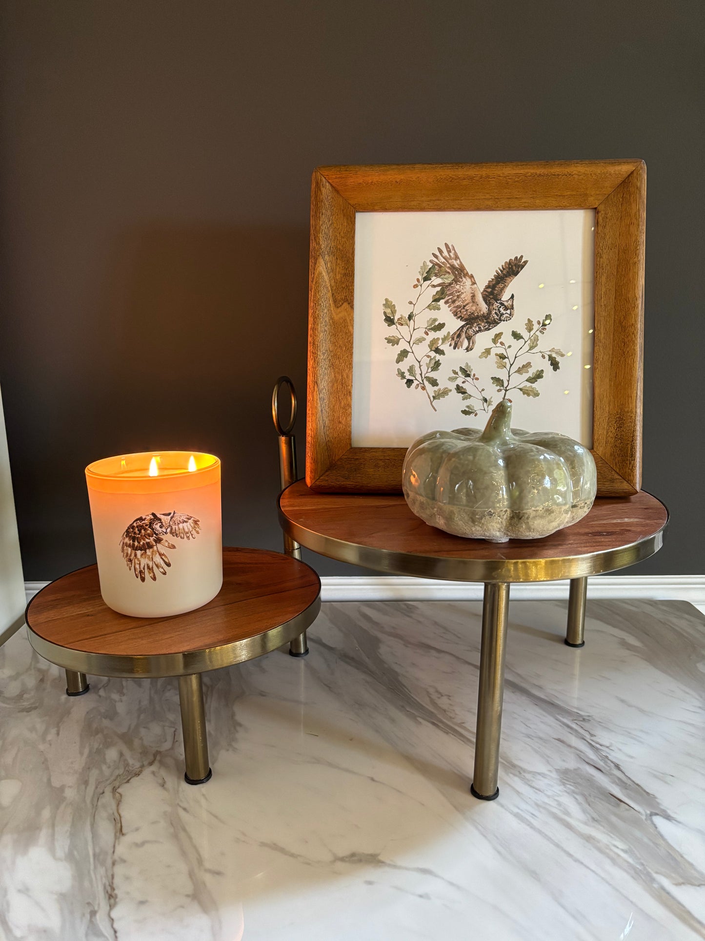 Woodland Owl Print | Framed 8x8 Artwork