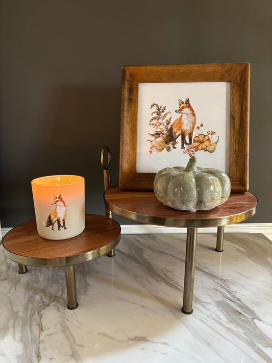 Woodland Fox - Candle & Framed Print Set