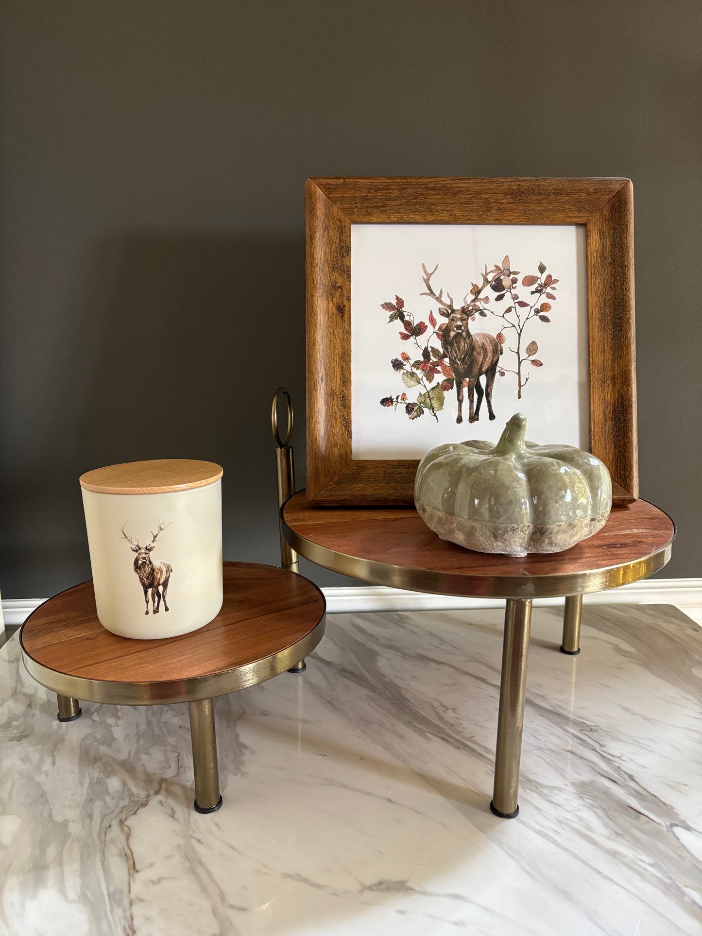 Woodland Elk Print | Framed 8x8 Artwork
