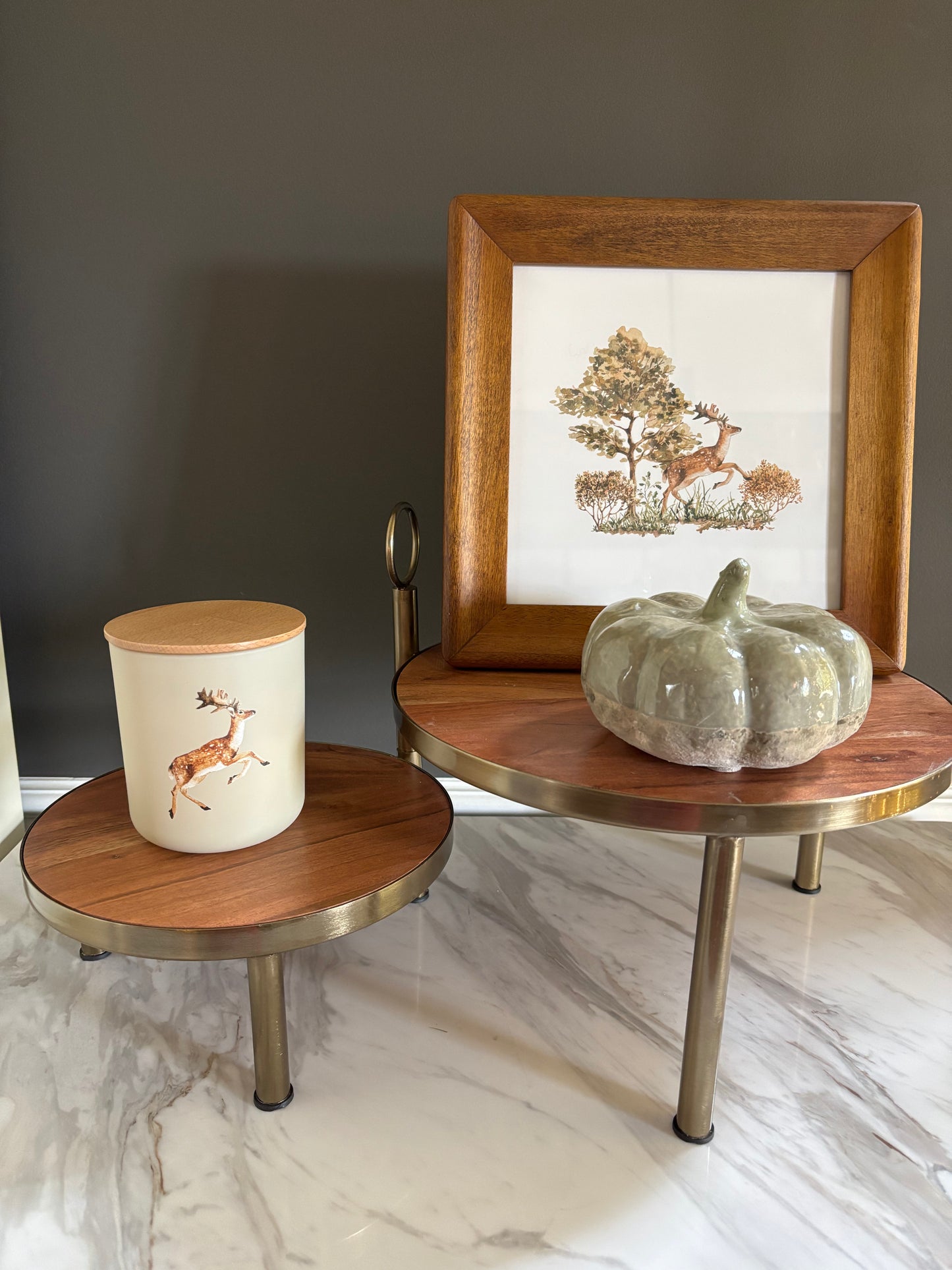 Woodland Deer Print | Framed 8x8 Artwork