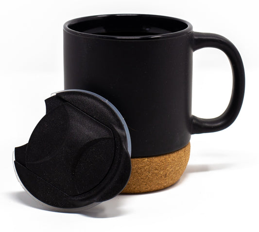BB Signature Black Cork Bottom Coffee Mug