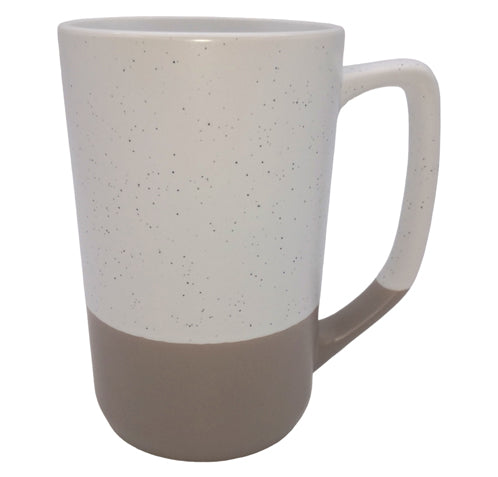 BB Signature Tall Coffee Mug Speckled White