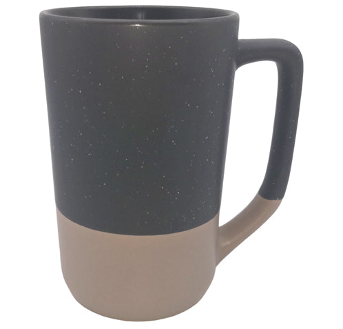 BB Signature Tall Coffee Mug Speckled Charcoal