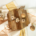 Load image into Gallery viewer, Florence Pieced Square Cutting Board Natural Mango Wood