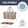 Load image into Gallery viewer, Collapsible Laundry Basket Tote LUXE