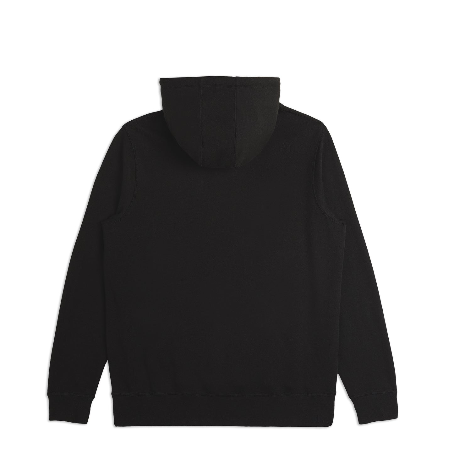 Black Midweight Organic French Terry Hood