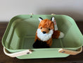 Load image into Gallery viewer, The Hollis Mesh All-Purpose Storage Basket with Wooden Handles - Sage
