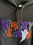 Load image into Gallery viewer, Spooky Season Sequin Halloweed Hoodie - Black
