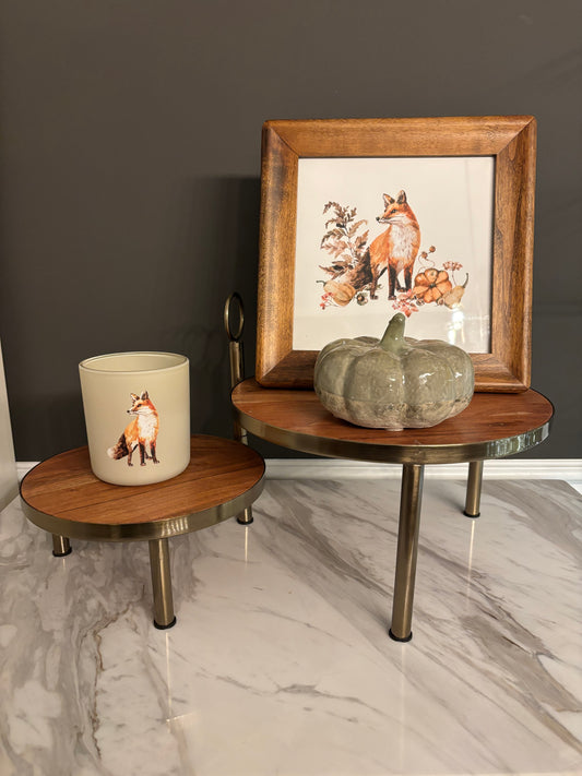 Woodland Fox - Candle & Framed Print Set