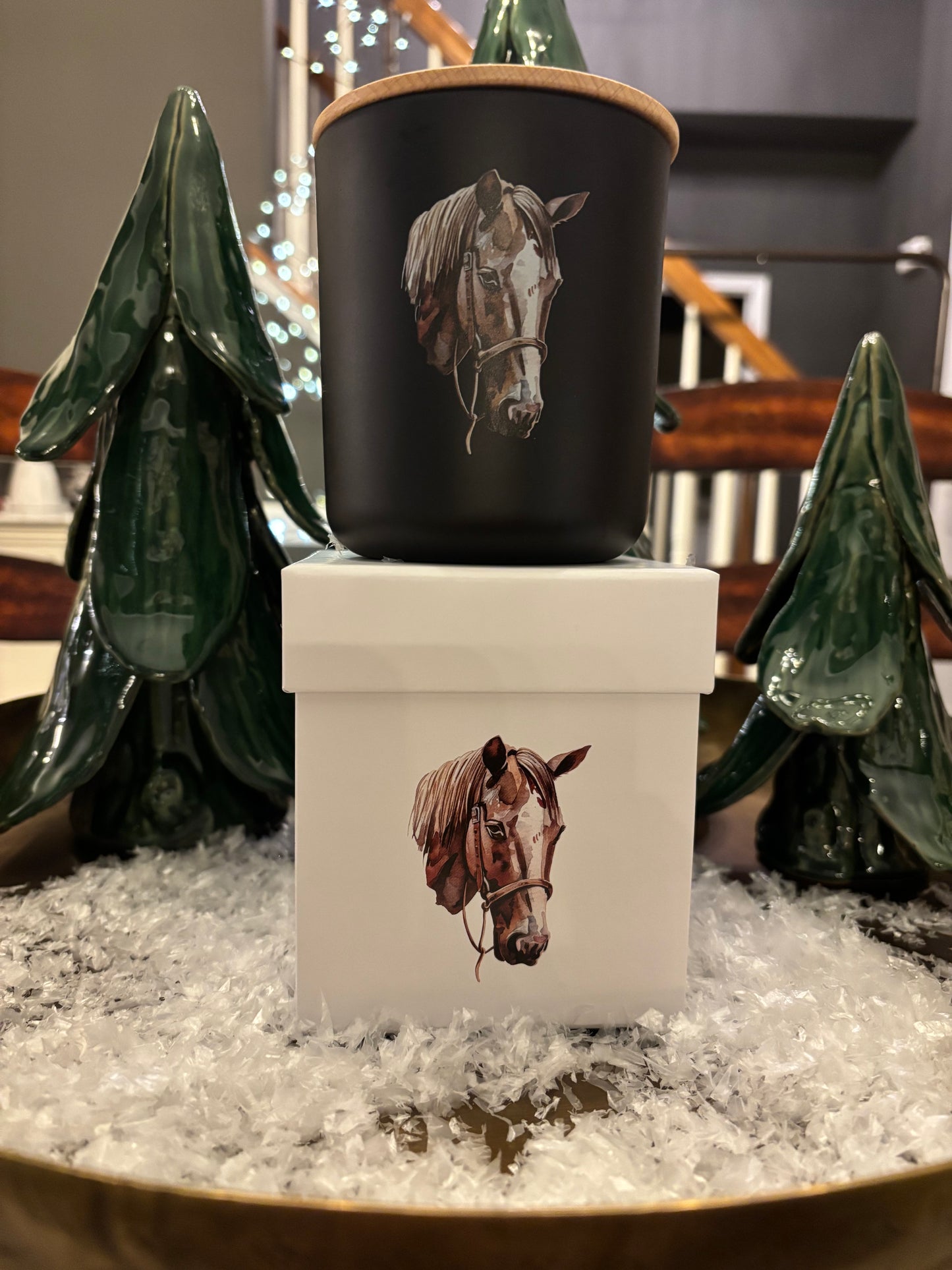 Heritage Horse Boxed Soy Candle - Lavender Driftwood