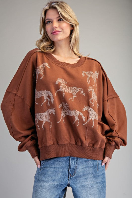 Prairie Herd Pullover Sweatshirt