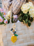 Load image into Gallery viewer, Hand-painted Lemon Bag Charm + Keychain