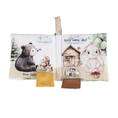 Load image into Gallery viewer, Forest Friends 10-Page Crinkle Soft Cloth Baby Book Teether