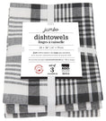 Load image into Gallery viewer, Black Jumbo Dishtowels Set of 3