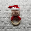 Load image into Gallery viewer, Hand Crochet Santa Rattle - Christmas