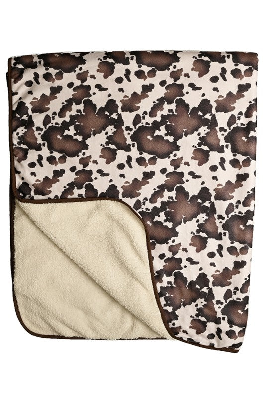 Cow Print Blanket