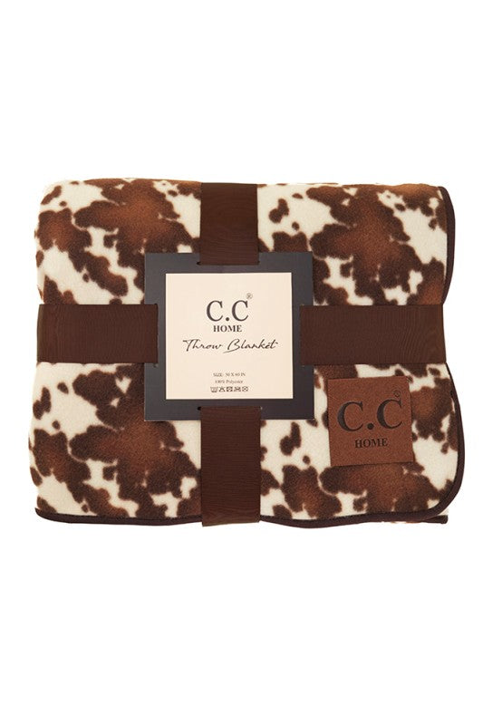 Cow Print Blanket