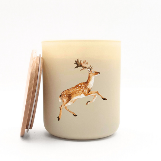 Woodland Deer Candle - Juniper Cyprus