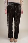 Elastic Waisted Velvet Pants