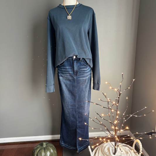 Released Hem Maxi Skirt
