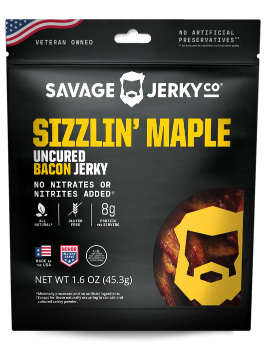 Bourbon Glaze Uncured Bacon Jerky