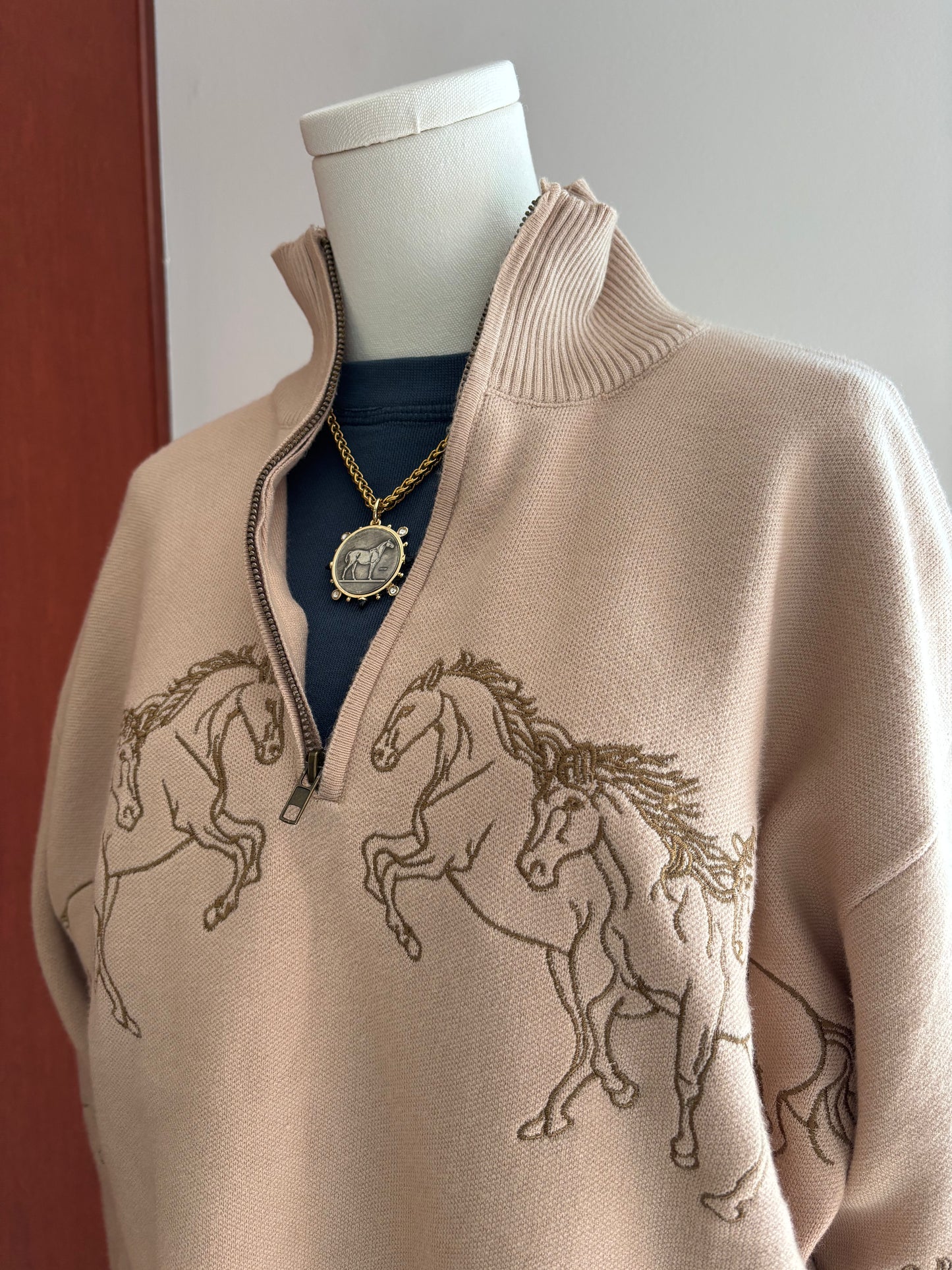 Wyoming Mock-Neck Half-Zip Sweater