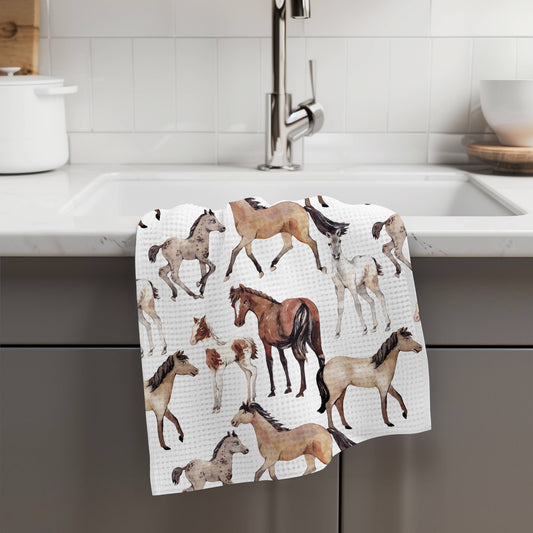 Ponies Kitchen Towel