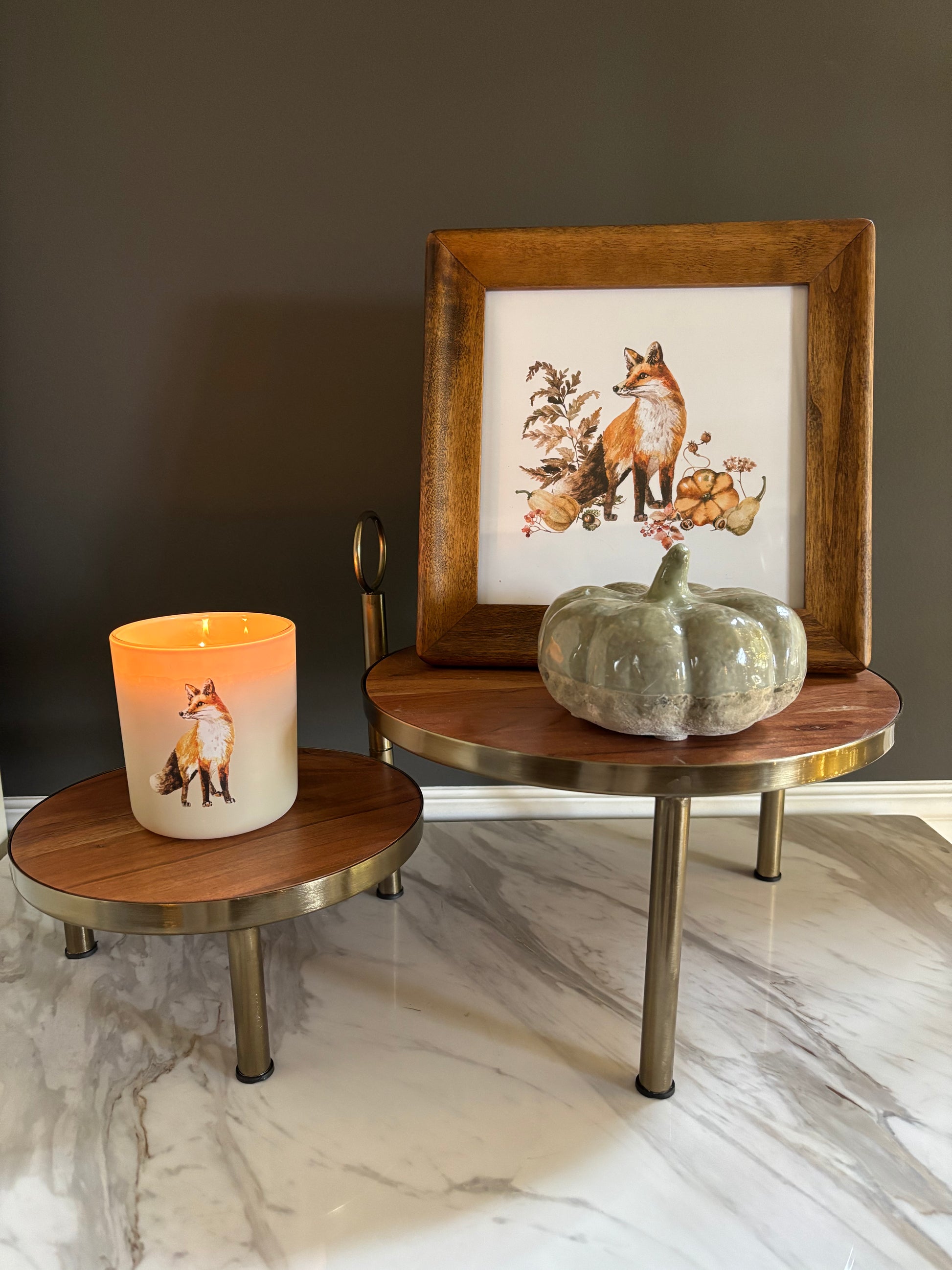 Woodland Fox - Candle & Framed Print Set