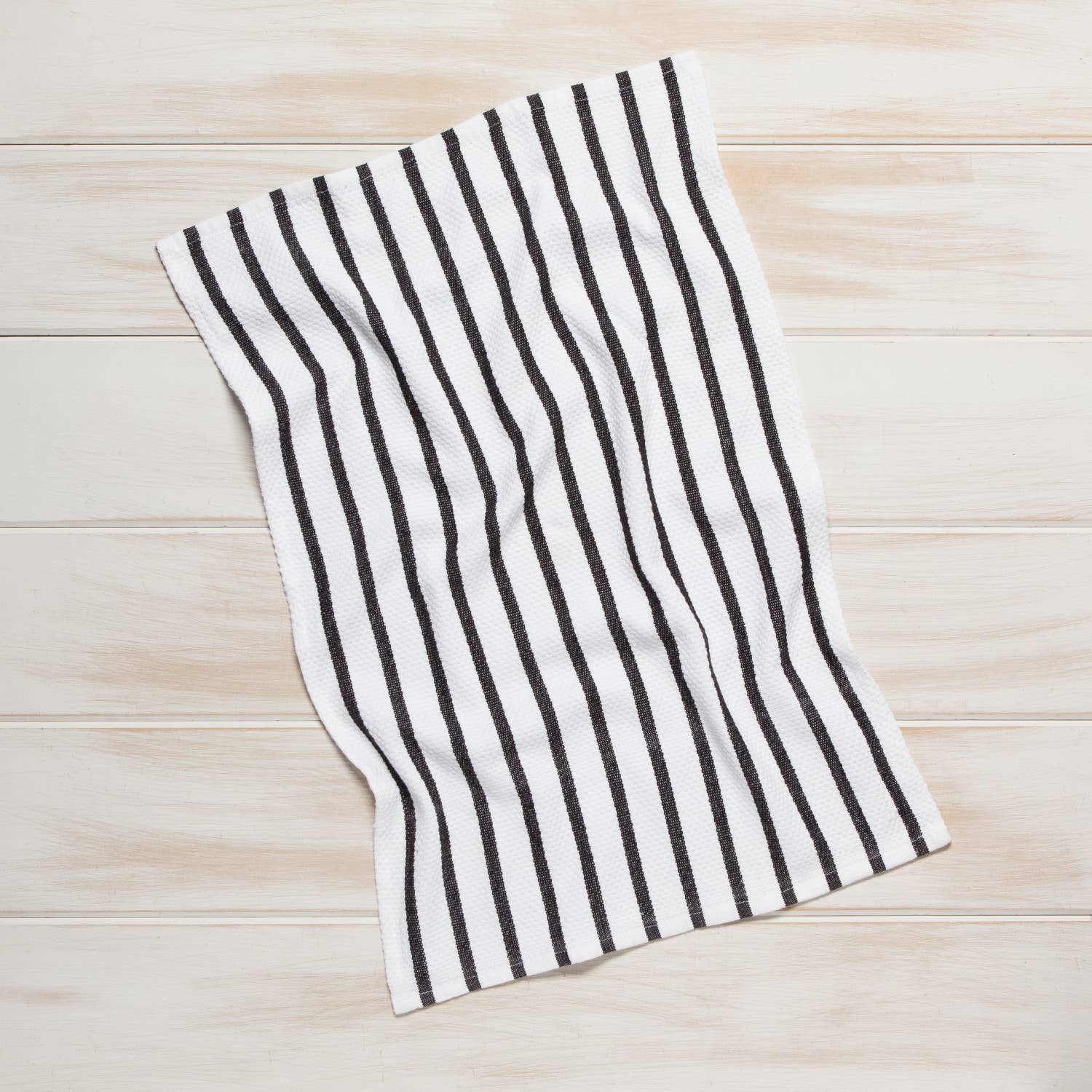 Basketweave Black Kitchen Towel