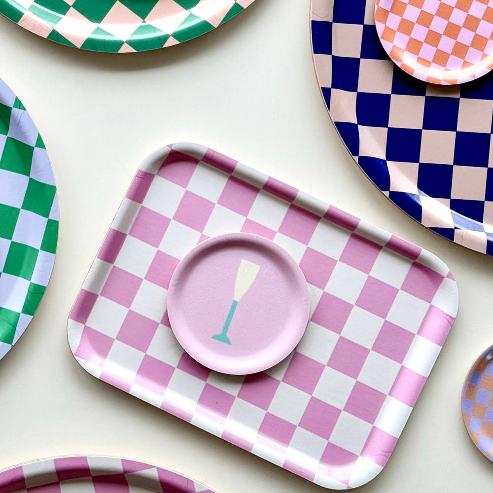 Rasberry & Cream Trinket & Tea Tray