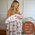 Load image into Gallery viewer, Baby Muslin Swaddle Blanket 47x47  Better In Boots
