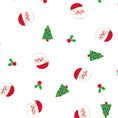 Load image into Gallery viewer, Santa & Christmas Trees Cotton Muslin Swaddle Blanket
