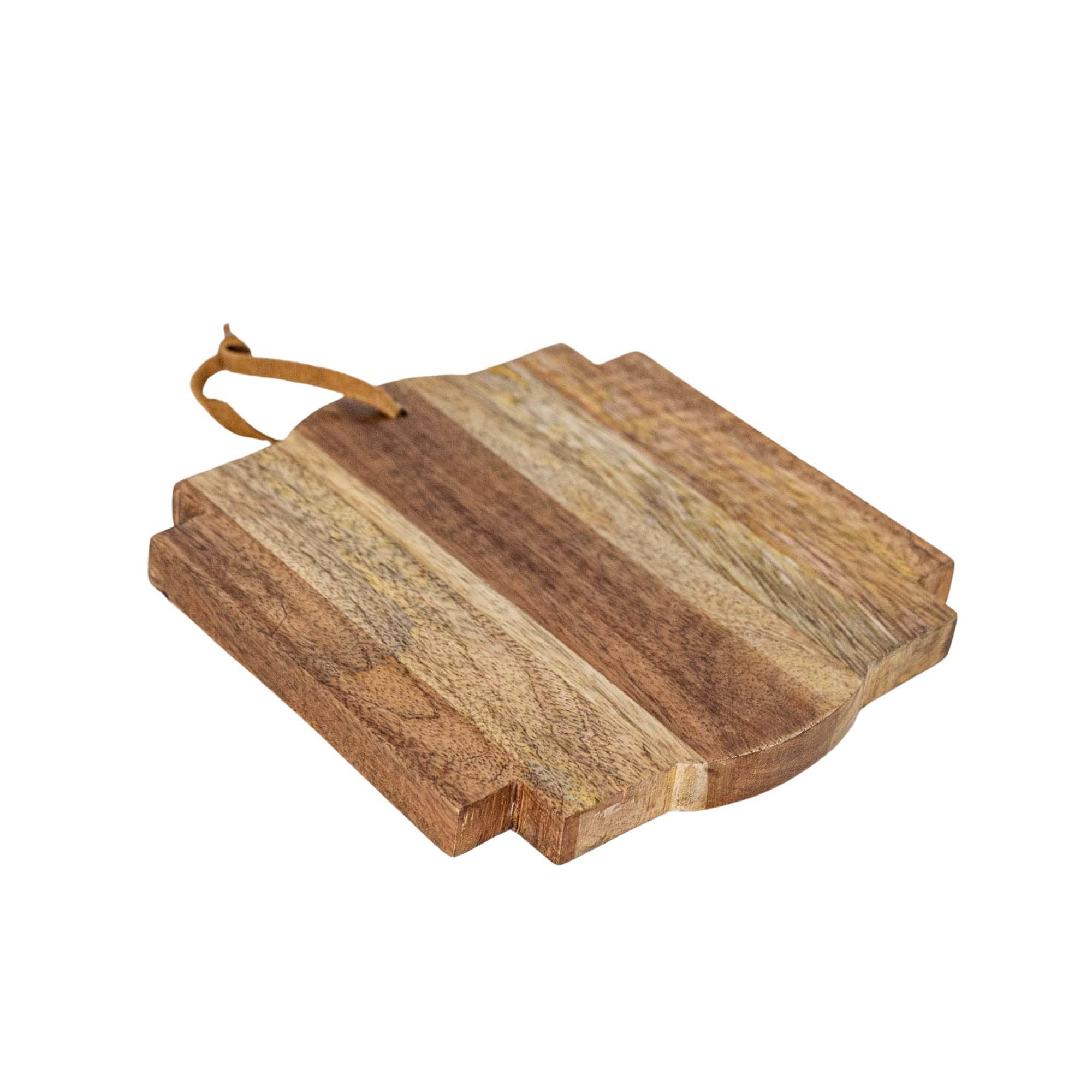 Florence Pieced Square Cutting Board Natural Mango Wood