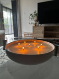 Load image into Gallery viewer, 100% Soy 7-Wick Ceramic Candle – Refillable Statement Piece
