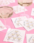 Load image into Gallery viewer, Gold Cheers Coupe Napkins | gold foil, party, celebration
