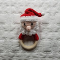 Load image into Gallery viewer, Hand Crochet Santa Rattle - Christmas
