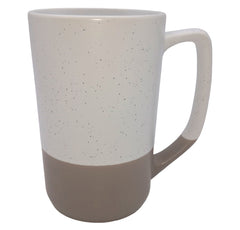 BB Signature Tall Coffee Mug Speckled White