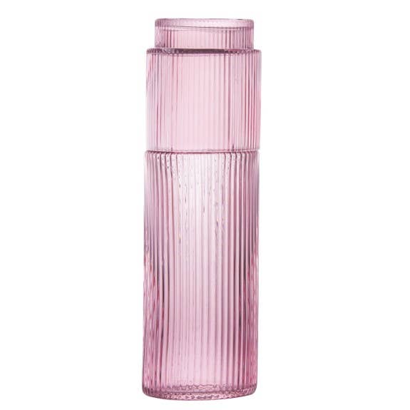 Ribbed Deskside Carafe and Glass Ensemble 0.6 L