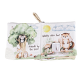 Load image into Gallery viewer, Forest Friends 10-Page Crinkle Soft Cloth Baby Book Teether

