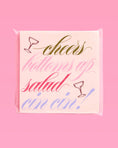 Load image into Gallery viewer, Cheers Cocktail Napkins | White Party Napkins, Cocktail
