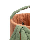 Load image into Gallery viewer, Pumpkin Basket | Quilted Storage Basket | Halloween Basket
