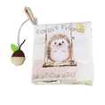 Load image into Gallery viewer, Forest Friends 10-Page Crinkle Soft Cloth Baby Book Teether
