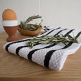 Load image into Gallery viewer, Basketweave Black Kitchen Towel
