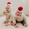 Load image into Gallery viewer, Santa Baby Hand Knit Beanie Hat Baby & Kids
