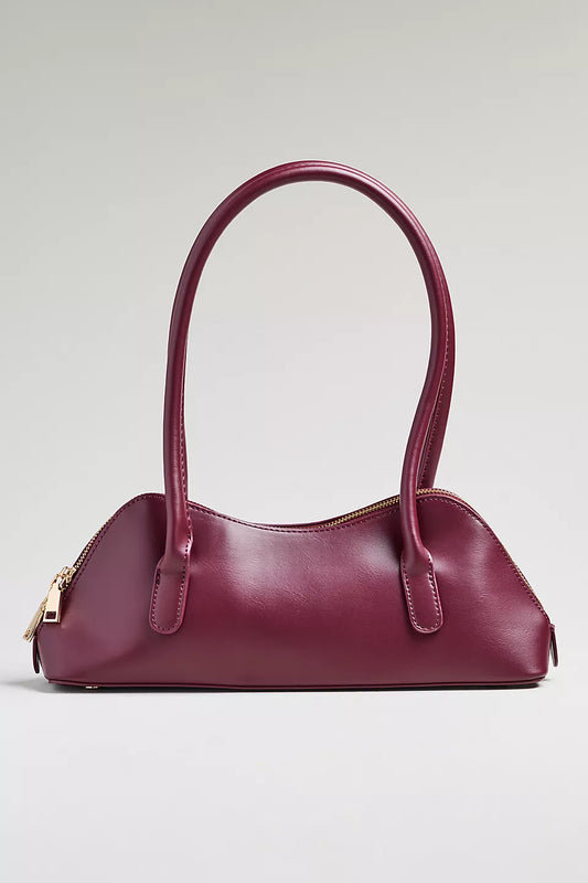 Melie Bianco Dakota East West Shoulder Bag - Burgundy