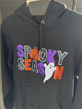 Load image into Gallery viewer, Spooky Season Sequin Halloweed Hoodie - Black
