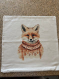 Load image into Gallery viewer, Fair Isle Fox Pillow Cover
