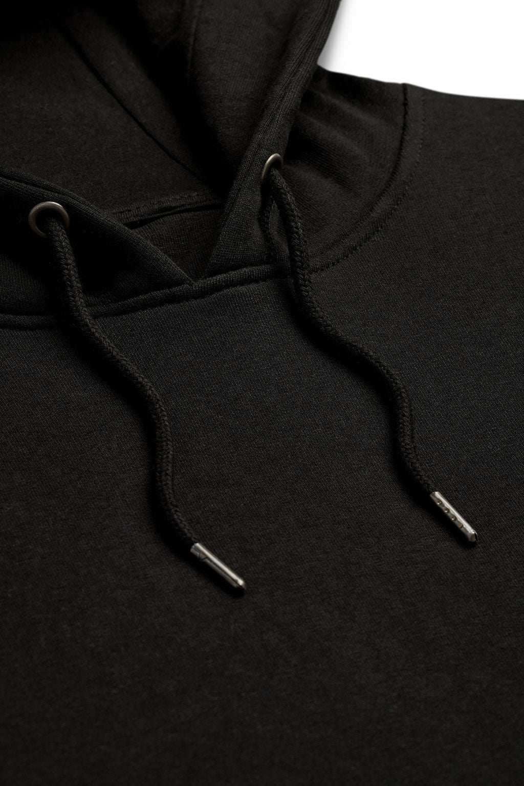 Unisex Black Heavyweight Organic Brushed Hooded Sweatshirt